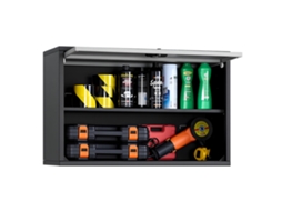 Armário De Parede Para Oficina Com Porta Basculante 770 X 305 X 500 Mm Preto Vevor