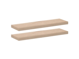 Floating Shelf, Floating Shelves Vidaxl Marrom Madeira Processada (80 X 23.5 X 4 Cm)