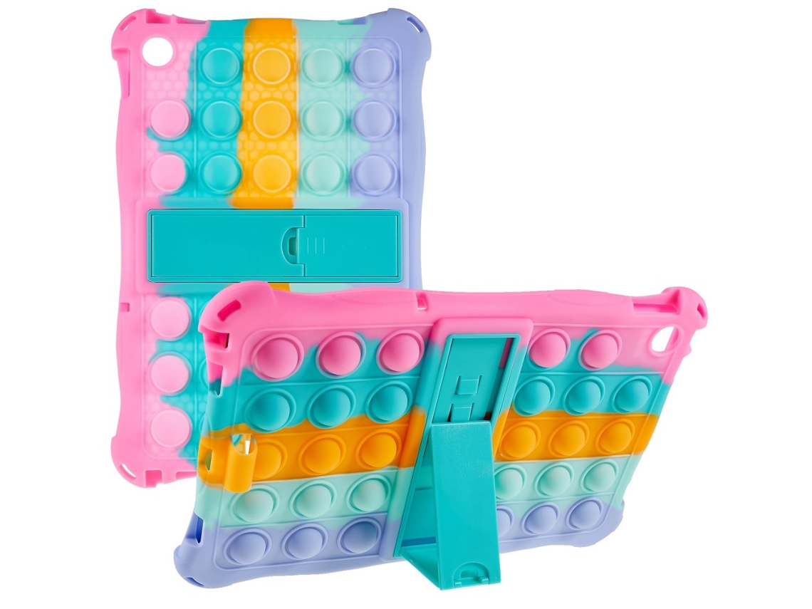 Capa Pop It Fidget Multicolorida Para Lenovo Tab M10 (3ª Geração)