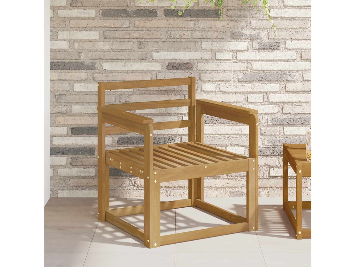 Vidaxl Conjunto De Sofás Para Exterior Madeira Sólida De Acácia Branco