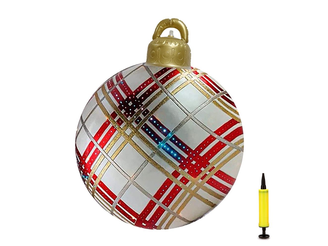 Bola De Natal Inflável Pvc 23.6 Polegadas Decorativa
