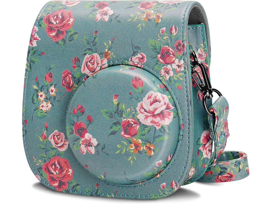 Capa De Couro Pu Para Câmera Instantânea Fujifilm Instax Mini 11 Com Brilvibera