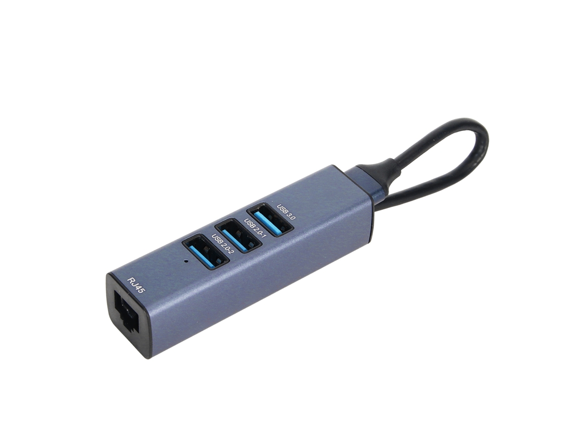 2026zentro-adaptador Usb Para Ethernet 4 Portas 100mbps 5gbps Hub Usb 3.0 Em Liga De Alumínio Para Laptop Desktop Tablet
