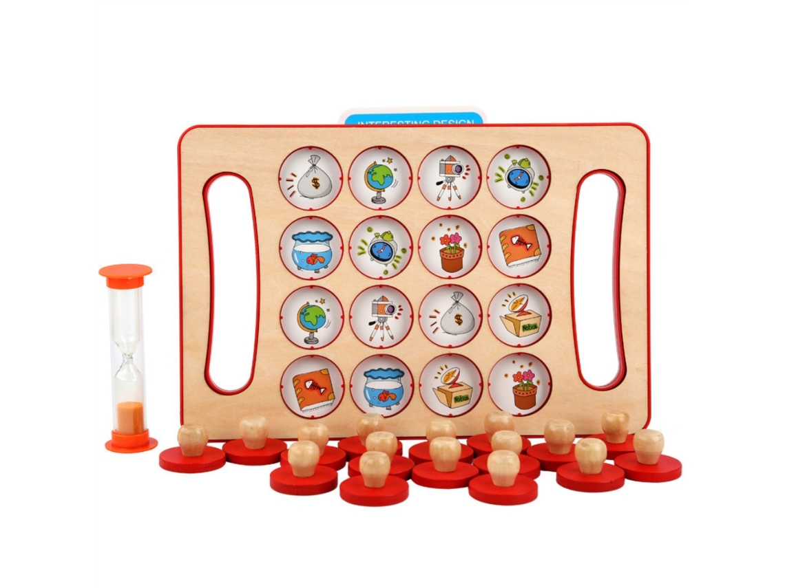 Walshlxq juego de Memoria de Madera para Niños Con Tarjetas Dobles Juguete Interactivo Educativo para Desarrollo Temprano