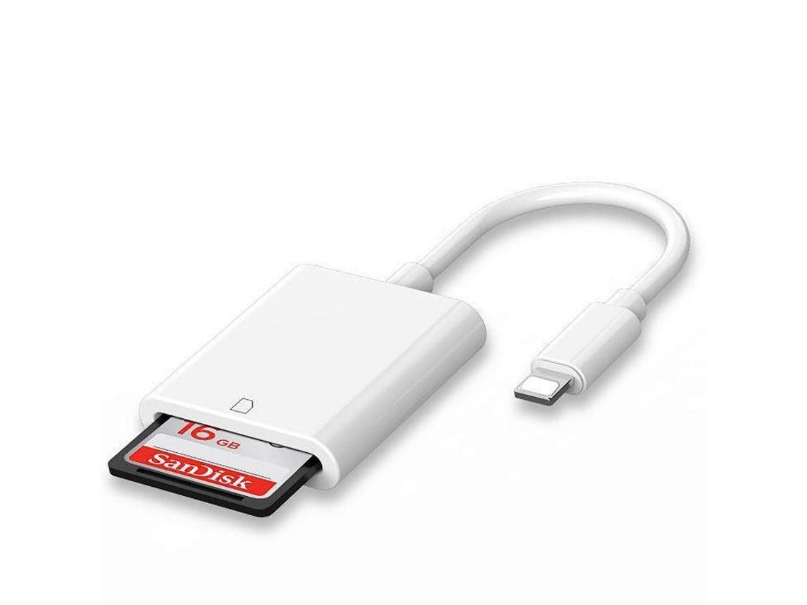 Leitor de Cartão de Memória, Leitor de Cartão Sd, Conector 8 Pinos/usb c/usb Otg AQUAFORGE