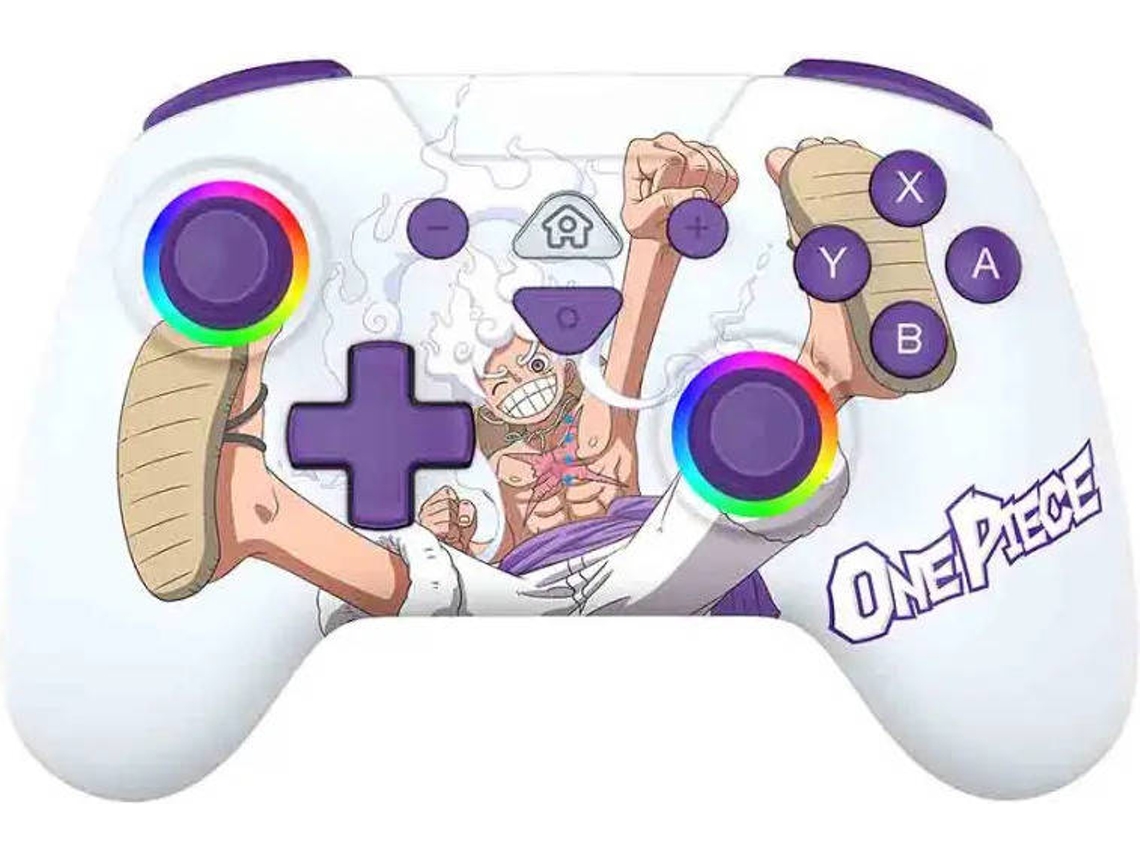 Comando Sem Fios SUBSONIC Nintendo Switch/Switch 2 Led One Piece Luffy (Branco)