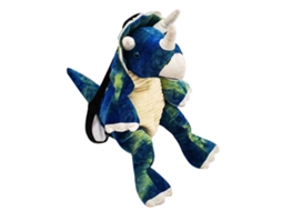 Primerox mochila de Dinossauro 3d Pelúcia para Crianças Cute Animal Mochila Infantil Azul