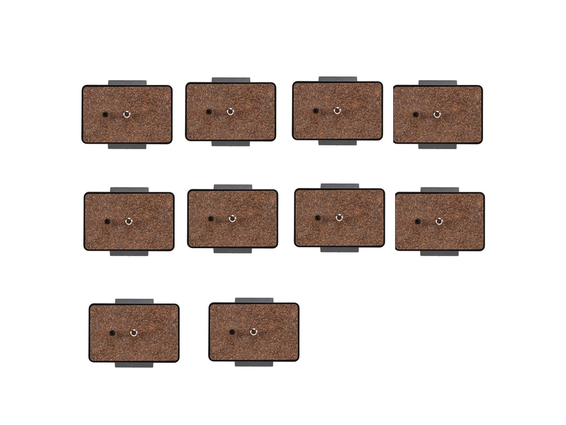 Pacote Com 10 Unidades Compatíveis Com As Placas De Liberação Rápida Qb-6rl, Ph-368, 288r, Ph-268r E Dc70.