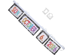 Calendário Reversível Com Suporte, Conjunto Para Mural De Recados Para Sala De Aula Gokoco