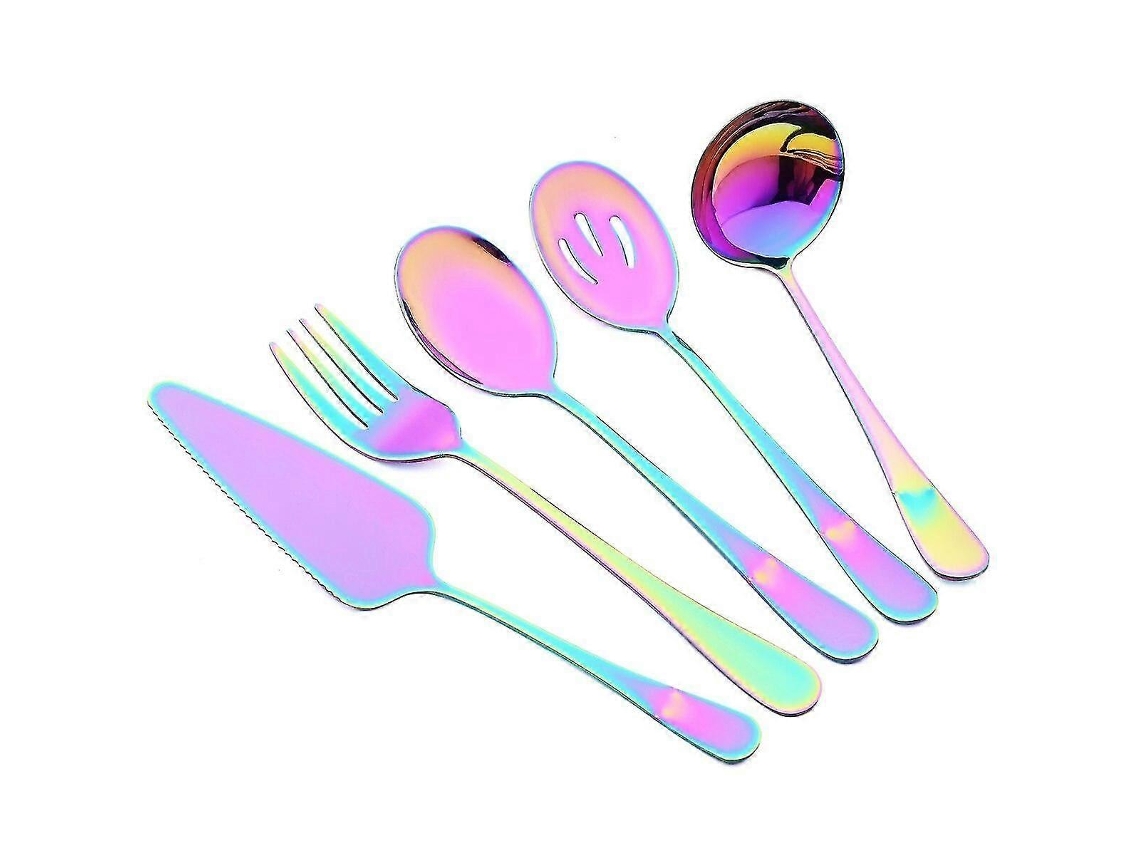 5pcs Kitchen Stainless Steel Dinnerware Set