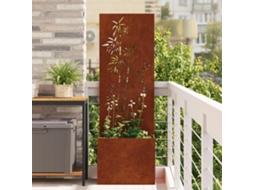 Vidaxl Tela De Privacidade Para Jardim Ferro Enferrujado Aço Corten