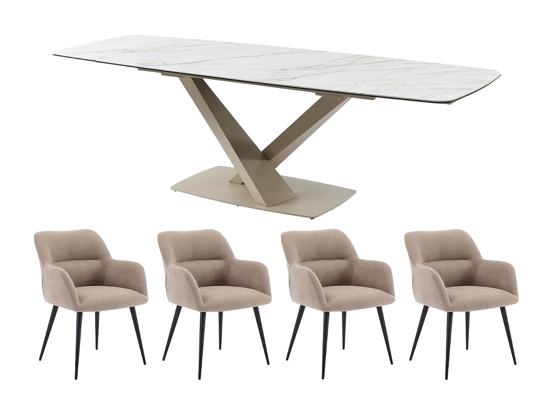Conjunto Mesa E Cadeiras Malata