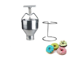 Dispensador De Massa Para Donuts Em Aço Inoxidável Com Suporte, 6 Níveis De Espessura Ajustáveis ​​para Uso Doméstico E Comercial.