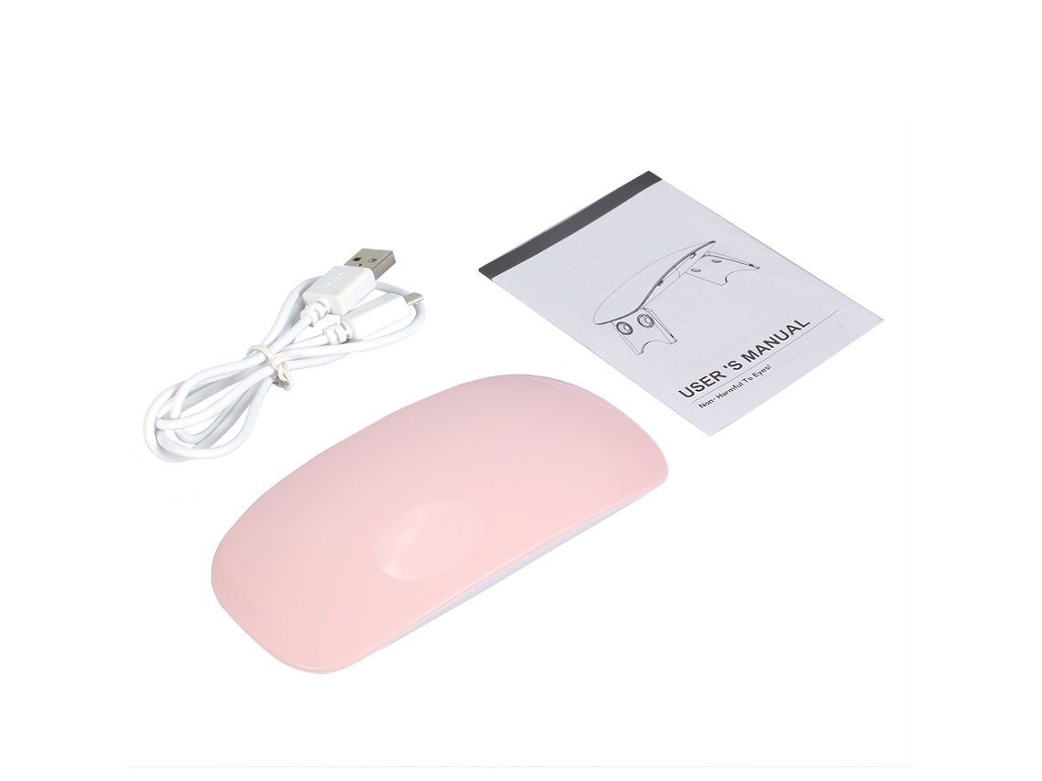 Secador De Uñas 6w Lámpara Led Para Curar Gel Esmalte Manicura Herramienta Belleza Rosa