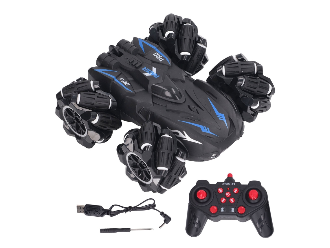 Primerox carro de Controle Remoto 2.4g com Drift e Stunts 360 Graus para Crianças Acima de 6 Anos Preto