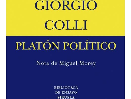 Livro Platón Político de Giorgio Colli (Espanhol)