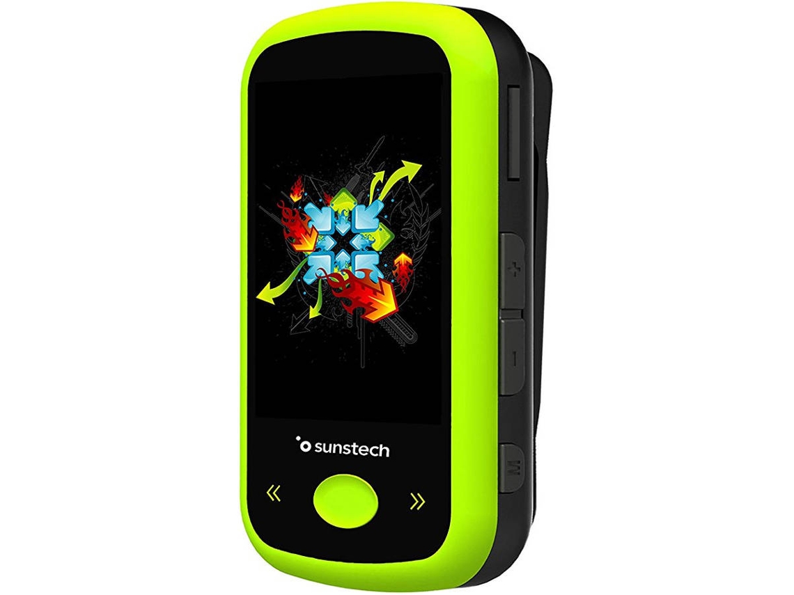 Leitor MP4 SUNSTECH IBIZABT4GB 4 GB Preto e Verde