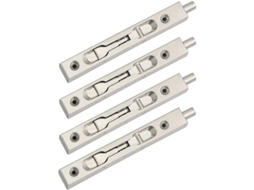 Travas De Porta Embutidas, Pacote Com 4, 2 Pares, Ferrolhos Deslizantes De Aço Inoxidável, 15 Cm De Comprimento