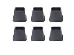 6pcs Elevadores de Móveis Trapezoidais, 3 Polegadas, para Pés de Cama, Sofá, Mesa, Armário
