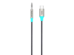 Cabo De Áudio Auxiliar Totu Ad 8 De 1 M Com Conversor De Usb C Para 3,5 Mm Para Som Automotivo, Alto Falantes E Fones De Ouvido. Aquaforge