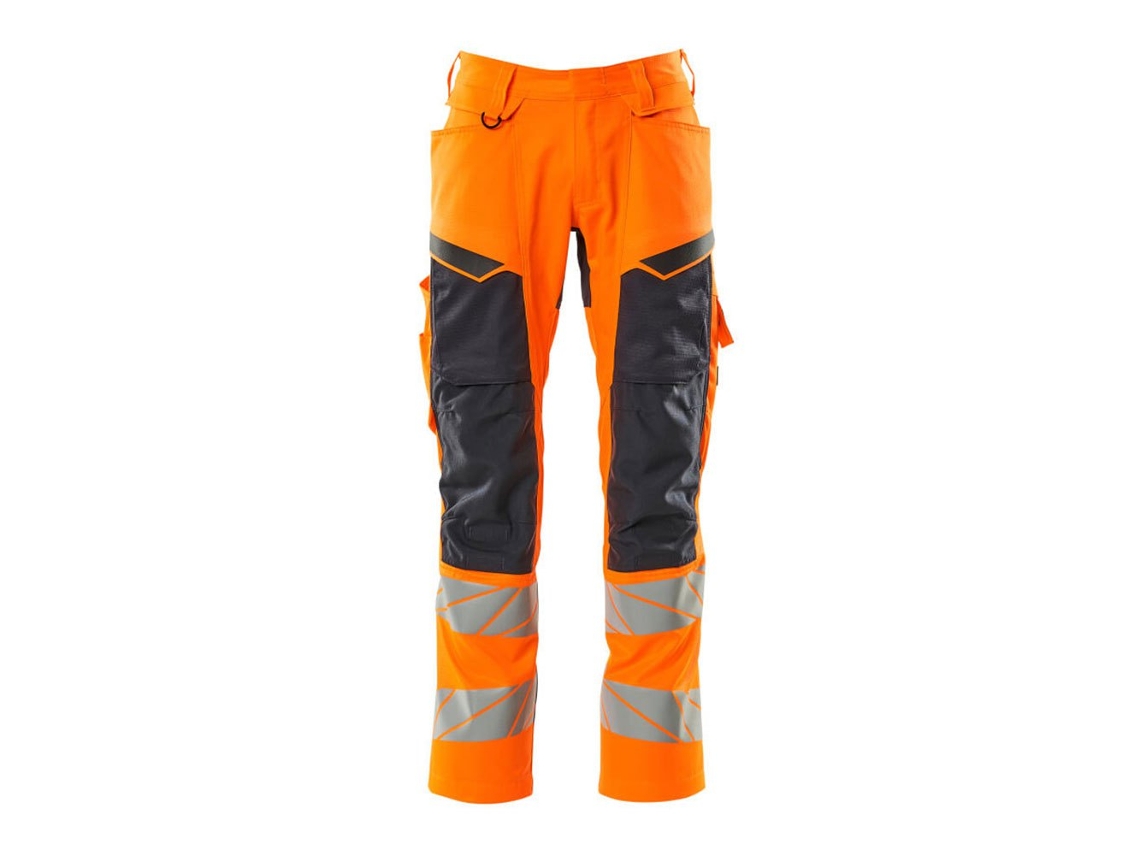 Calças Grandes Com Bolsos Para Joelheiras Accelerate Safe 19579 Laranja 51 / 32 MASCOT