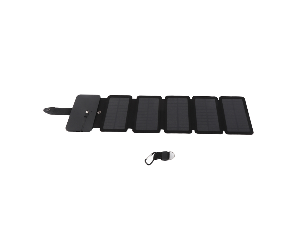 Painel Solar Portátil Plegável 5v 1a com Bússola Camping