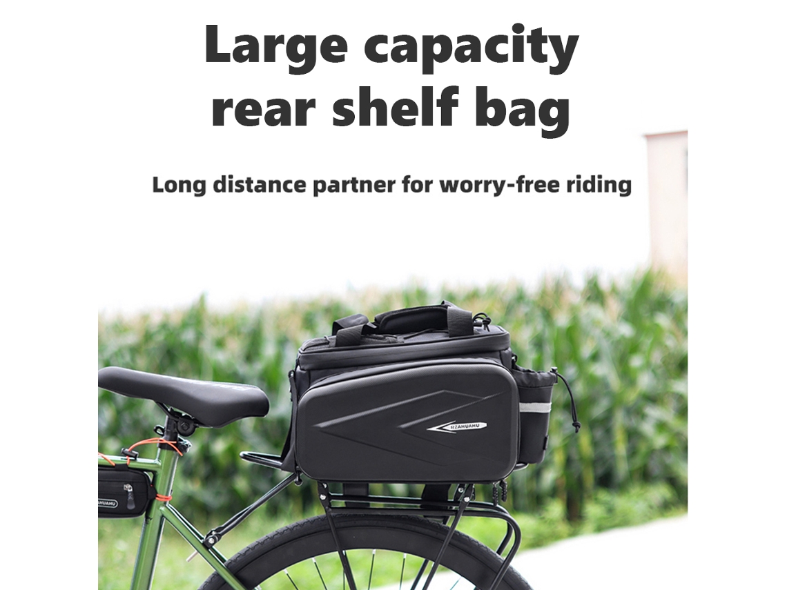 Bolsa Mali de Banco Traseiro para Bicicleta, Impermeável, com Faixas Reflexivas