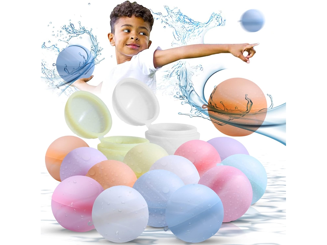 Bombas De Água Reutilizáveis, 24 Balões Balão Silicone Para Guerras Água, Brinquedos Jardim E Praia -aquaforge
