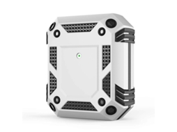 Capa Protetora De Fone De Ouvido Iron Man À Prova De Choque Nos Quatro Cantos Para Airpods 1 / 2