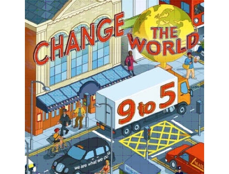 Livro change the world 9 to 5: 50 ways to change the world at work de steve henry (inglês)