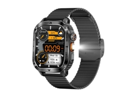 Lanterna Smartwatch Ak80 400mah Bateria Grande (preta)