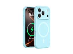 Capa Para Iphone 17 Pro, Capa Protetora De Silicone Resistente A Quedas, Azul