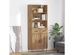 Vidaxl Buffê 2 Pcs Carvalho Artesanal 69,5 X 34 X 180 Cm