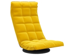 Swivel Floor Chair, Swivel Floor Chairs Vidaxl Amarelo Veludo