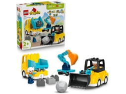 Lego® 10475 Duplo® Veículos De Construção 3em1 – Caminhões E Máquinas Educativas
