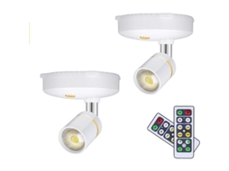 2 Luzes de Quadro Mini Sem Fio, com Controle Remoto | S/MARCA