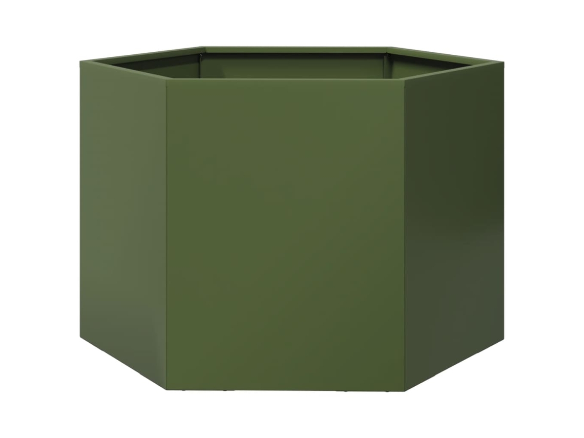 Floreira de jardim VIDAXL Verde Metal (69x60x45cm)