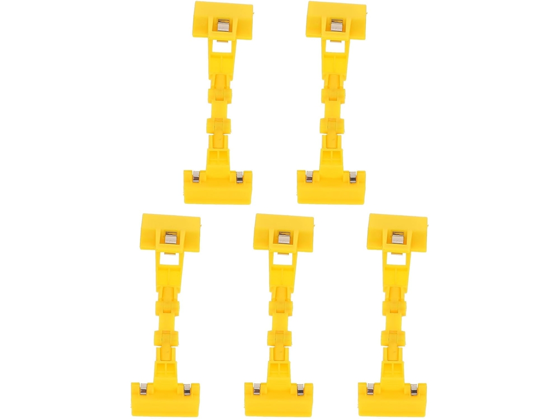 Conjunto 5 Prendedores Cavalete Rotação 360° Cabeça Dupla Plástico Resistentes Acessórios Desenho GOKOCO
