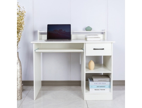 Secretária de Escritório Compacta Gaveta Elevada Tampo Deslizante Drums OFFICE24