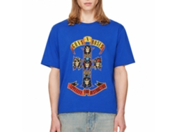 Guns N' Roses Cross T-shirt Royal Blue Unisex Adults Size:xxl