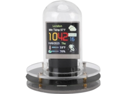 Relógio Com Tubo Luminoso, Relógio Digital Ips De 1,54 Polegadas Com Wi Fi, Exibição De Data, Hora E Gokoco
