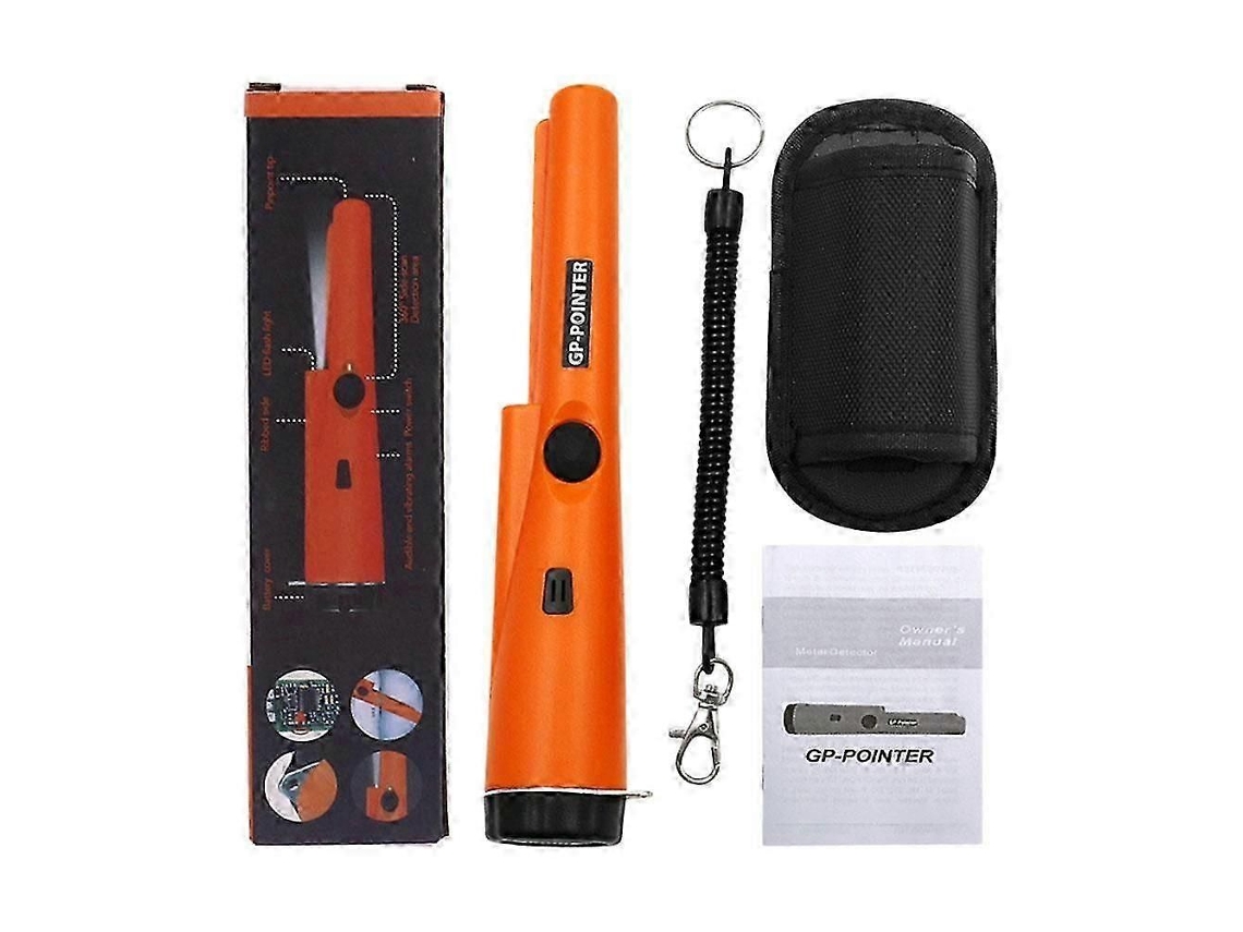Detector De Metais Portátil Profissional Ip66 À Prova D'água Com Alerta Sonoro E Vibratório E Lanterna Led Para Inspeção De Segurança.