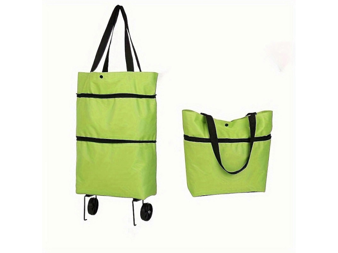1 Bolsa Dobrável, Pequena para Carrinho, Grande para Compras no Supermercado, Carrinho de Compras Portátil com Design Artesanal GOKOCO