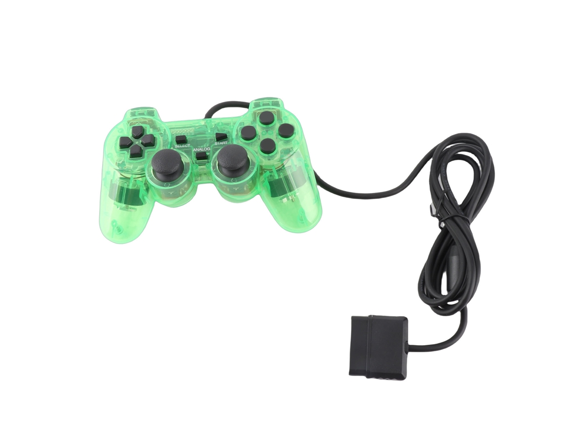 Controle de Jogo com Fio EOOCOO (vibração Dupla, Transparente)