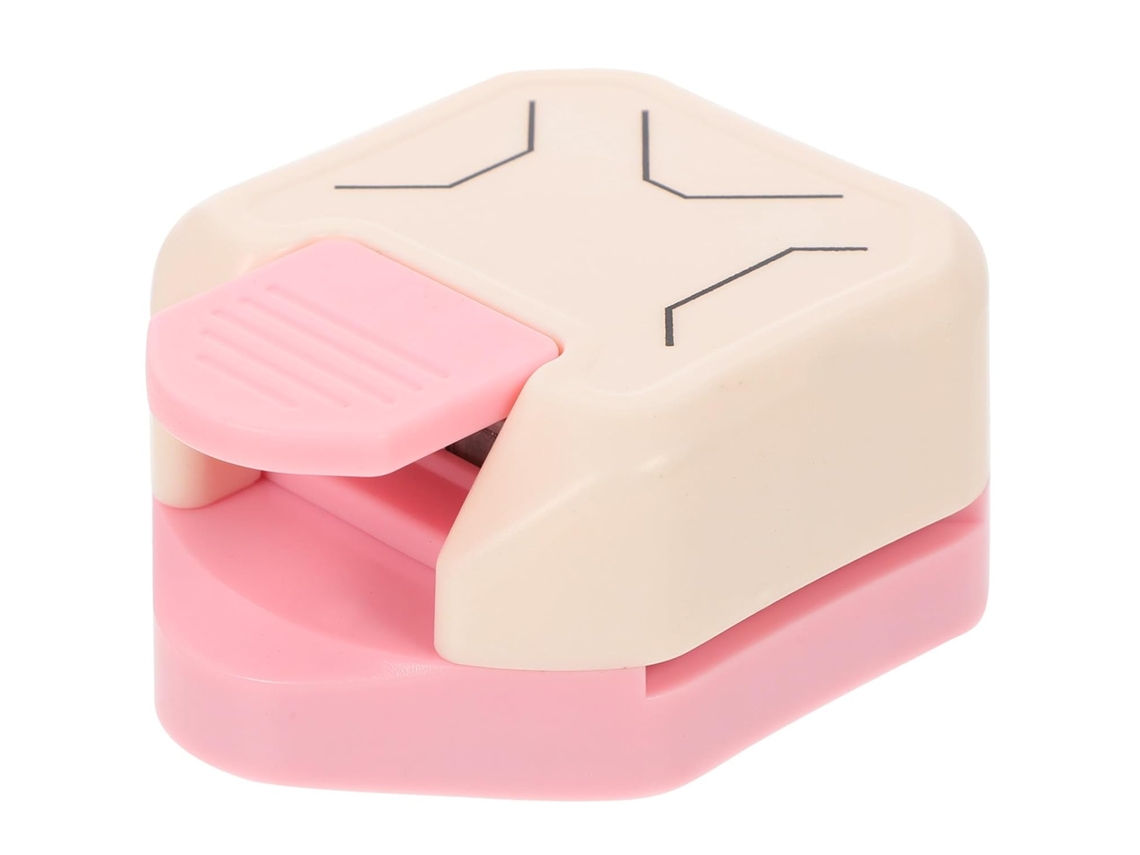Perfurador De Cantos Feito De Plástico Abs E Metal, Compacto E Fácil