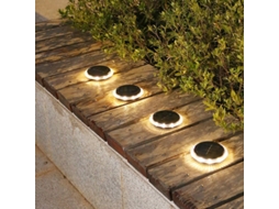 Luminária solar com 8 LEDs ajustáveis para jardim AQUAFORGE