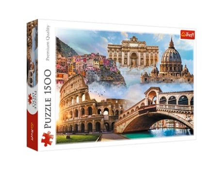 Puzzle 1500 Locais Favoritos Itália Trefl 26203 Trefl Puzzle