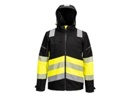 Capa De Chuva Extrema Pw3 Hi-vis Classe 1 Amarelo E Preto / 4xl