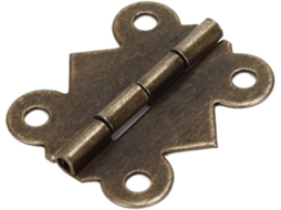 Dobradiças De Ferro Para Armário, Bronze, 2, 5x2cm, Vintage, 20 Peças, Mini Dobradiças Resistentes Para Portas E Gavetas