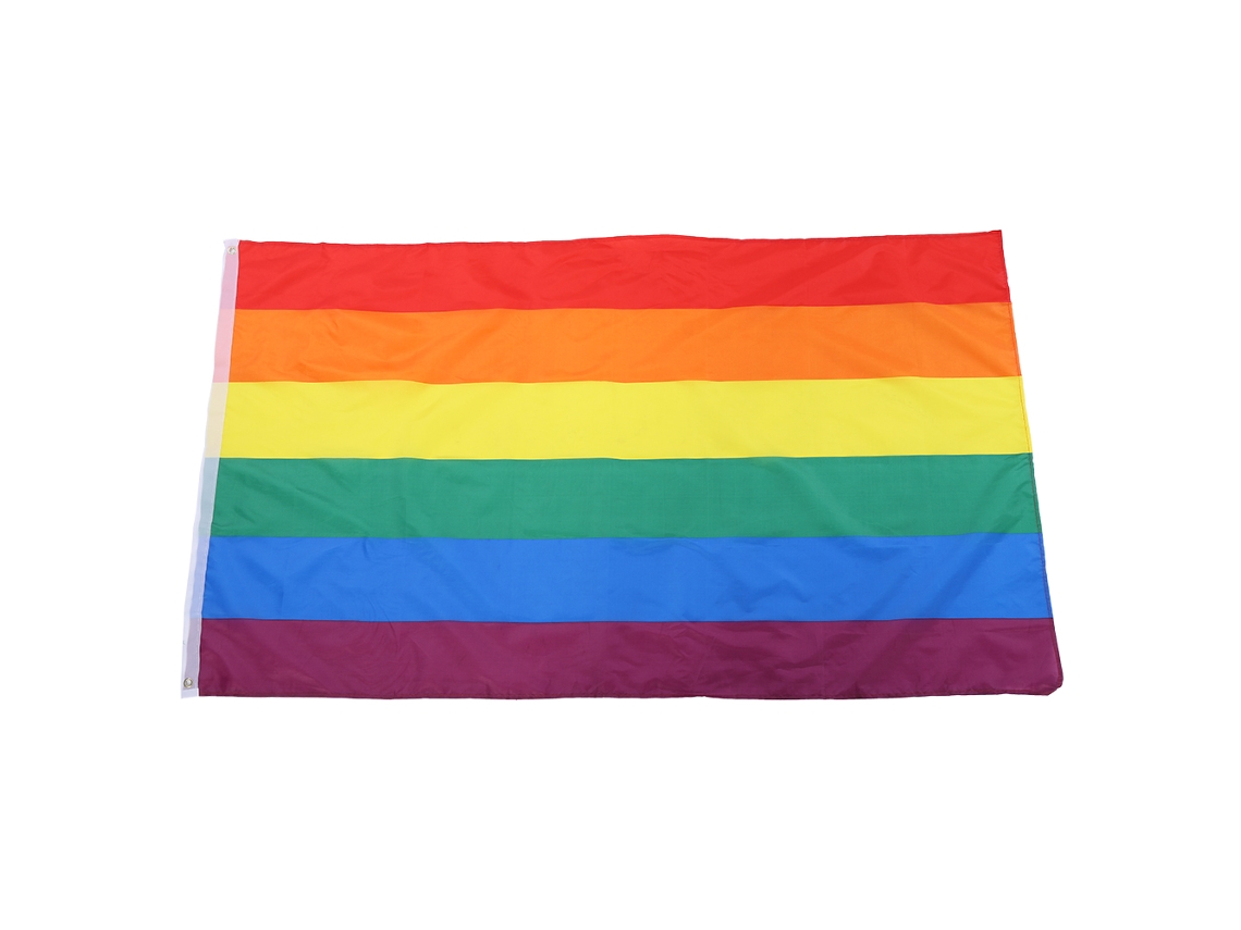 Bandeira Arco-íris S/MARCA em poliéster, 90x150cm